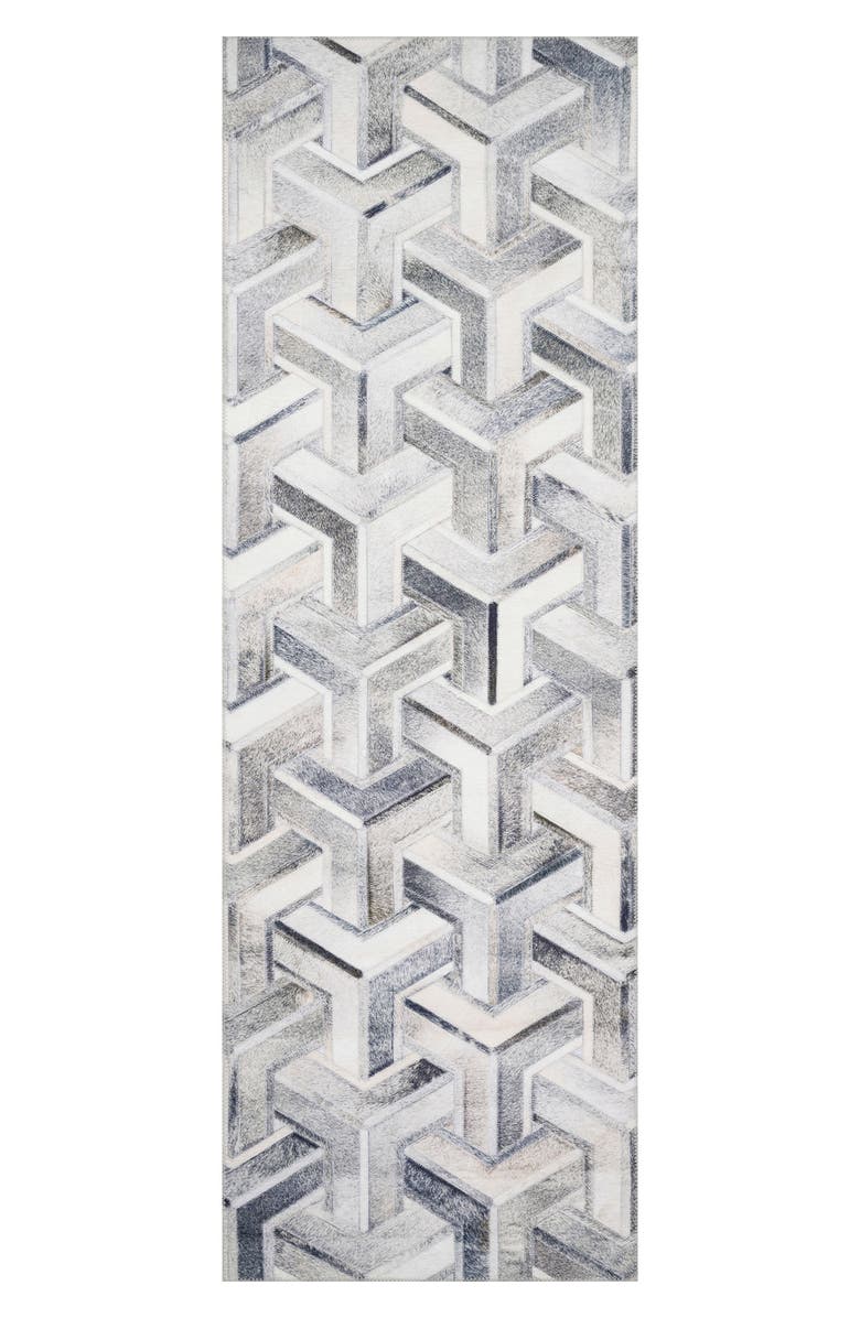 LOLOI Maddox Collection Rug - Silver/Ivory - 8' x 10', Main, color, Silver / Ivory