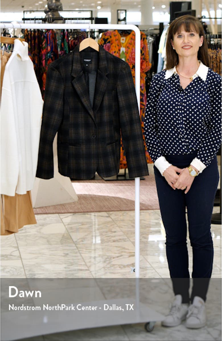 Plaid Fitted Blazer, sales video thumbnail