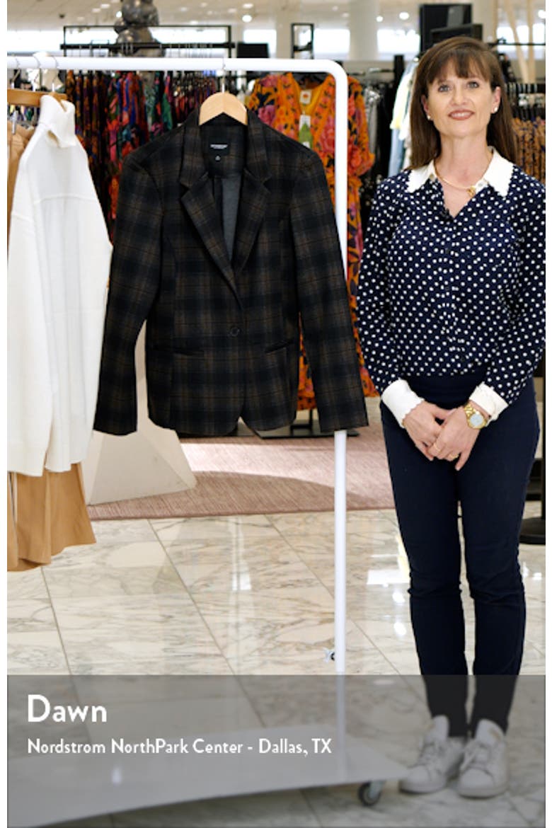 Plaid Fitted Blazer video