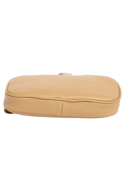 Hobo Shaker Leather Belt Bag In Tan Cinnamon