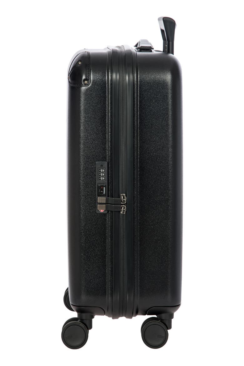 Amalfi 21" Carry-On Spinner Suitcase, Alternate, color, BLACK/ BLACK