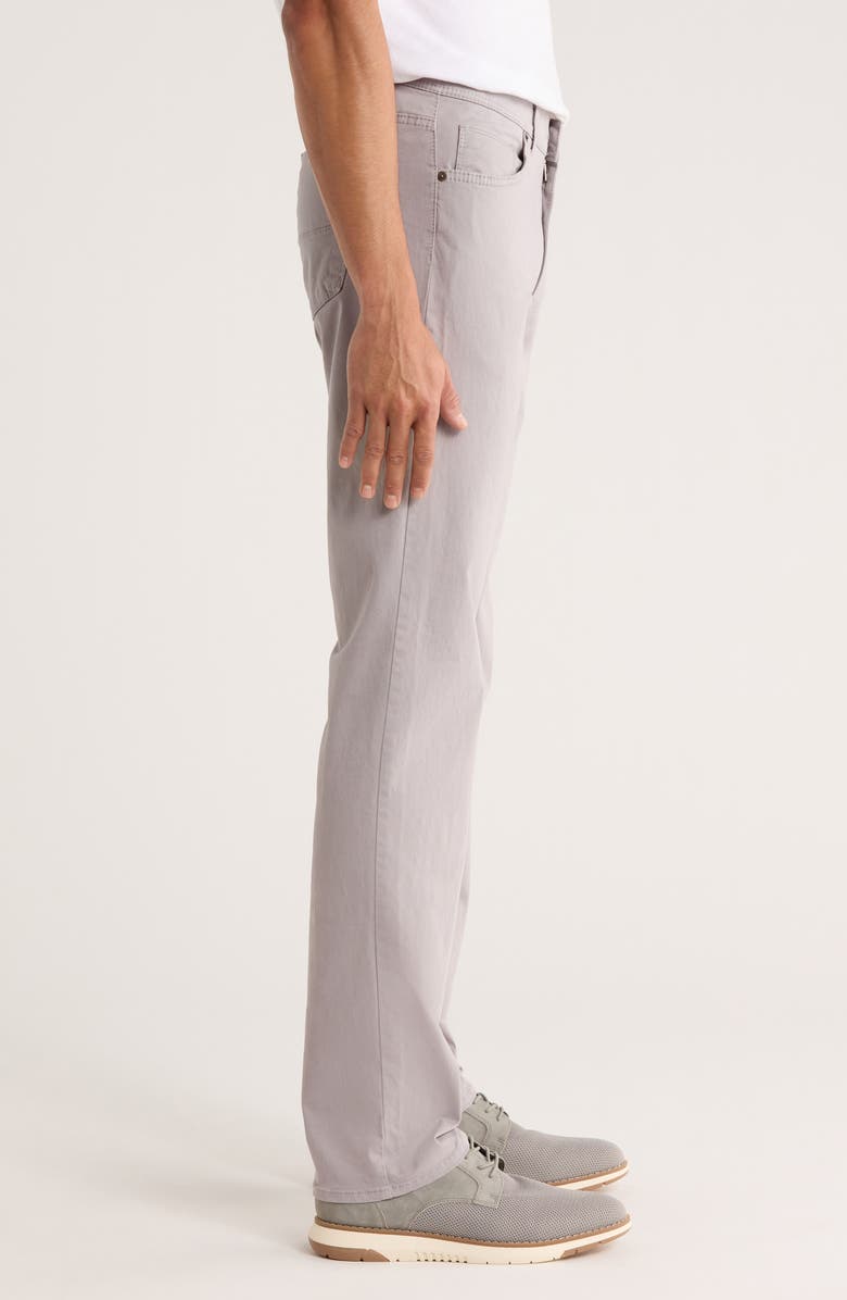 Brax Cadiz Marathon Cotton Stretch Twill Straight Leg Pants, Alternate, color, Silver