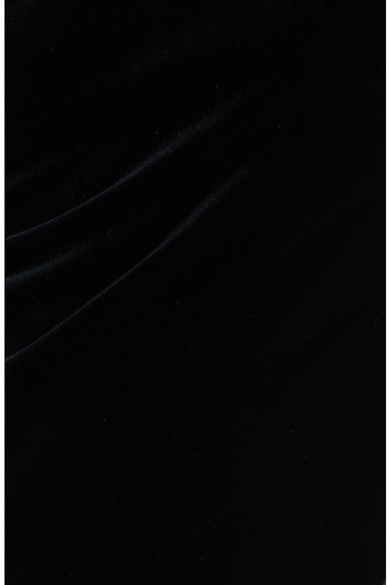 Sequin Long Sleeve Velvet Minidress, Alternate, color, BLACK