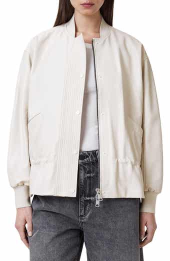 AllSaints Sofi Leather Bomber Jacket