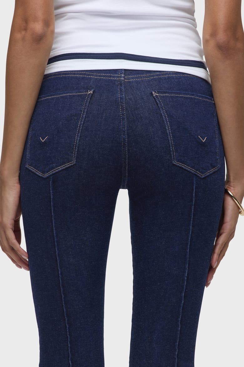 Barbara Pintucked Cuffed Bootcut Crop, Alternate, color, RINSE