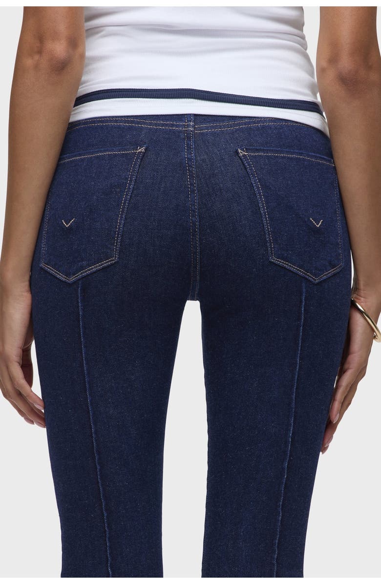 Hudson Jeans Barbara Pintucked Cuffed Bootcut Crop, Alternate, color, Rinse