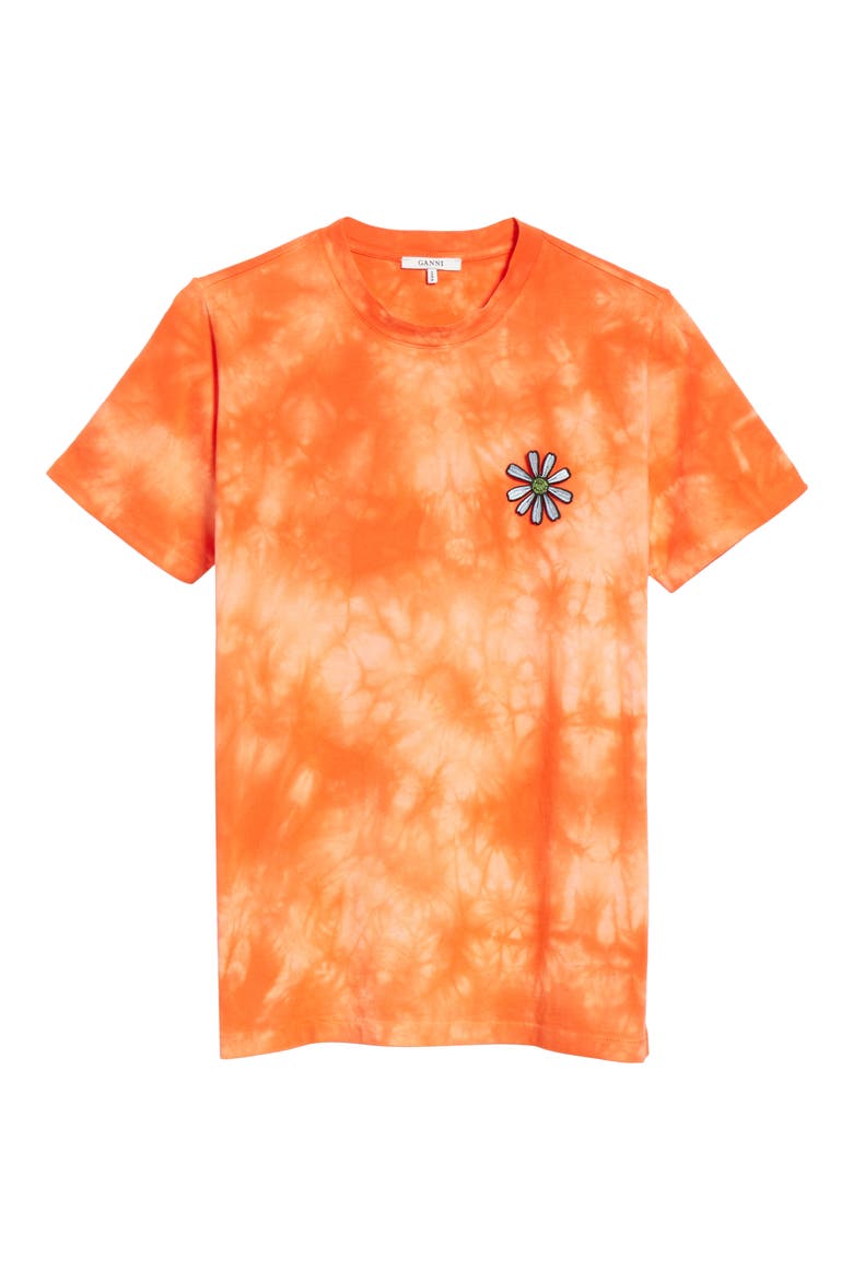 Tie Dye Daisy Tee, Alternate, color, ORANGE TIE DYE