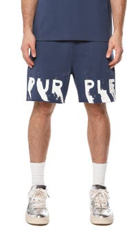 PURPLE BRAND Cotton Fleece Shorts