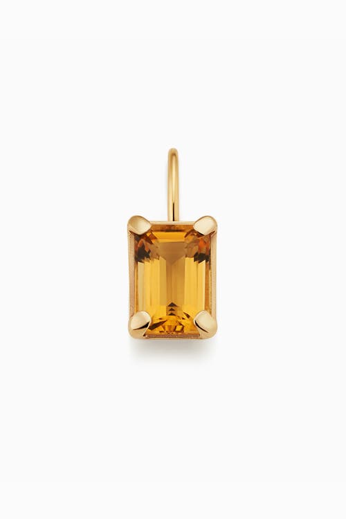Oradina 14k Gold Date Me Birthstone Pendant Charm In Citrine - November