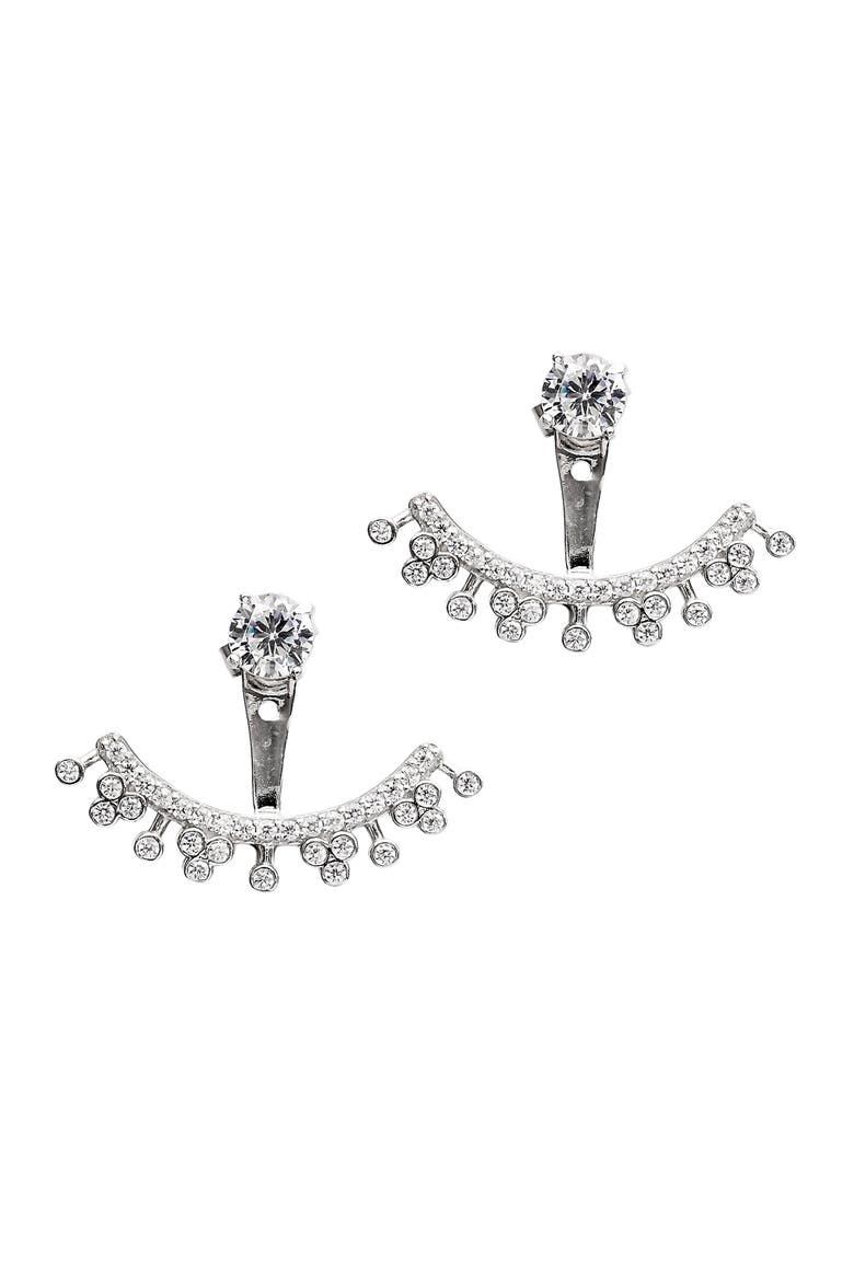 Anastasia Earrings, Main, color, Silver