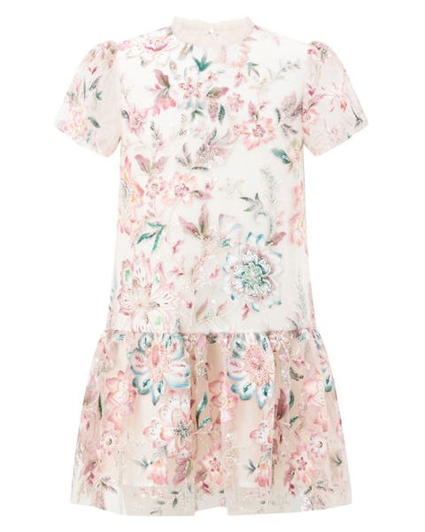 Veronica Embroidered Mini Dress