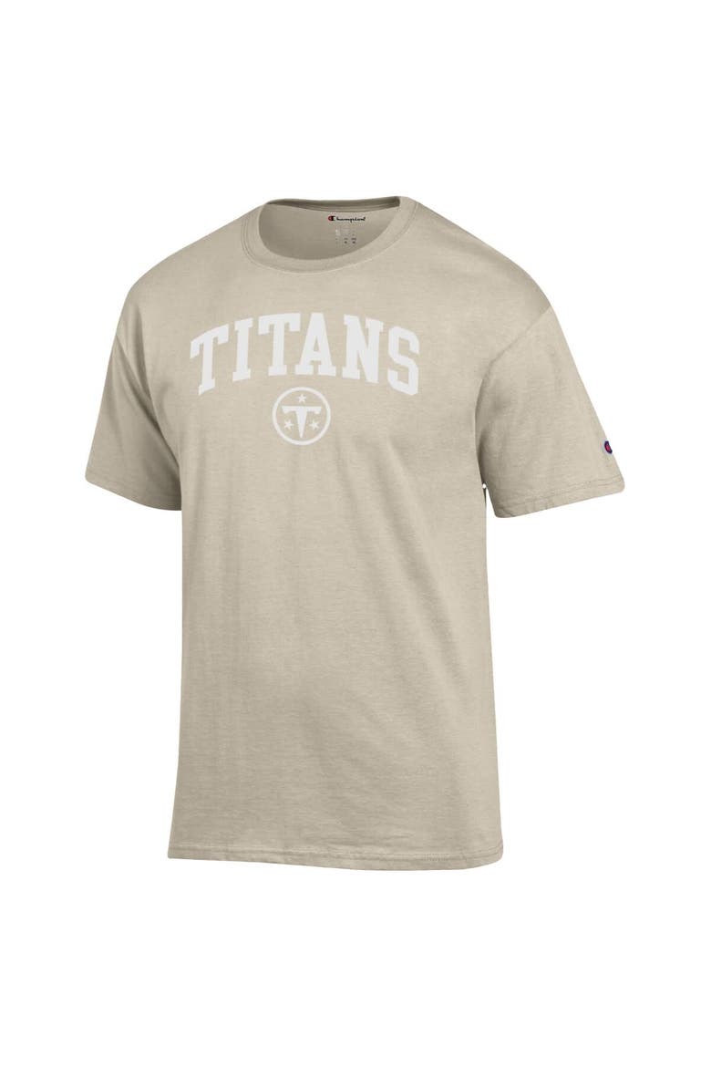 Men's Champion Oatmeal Tennessee Titans Jersey T-Shirt, Alternate, color, Oatmeal