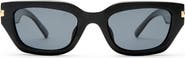 Le Specs Cubito 51mm Polarized Square Sunglasses