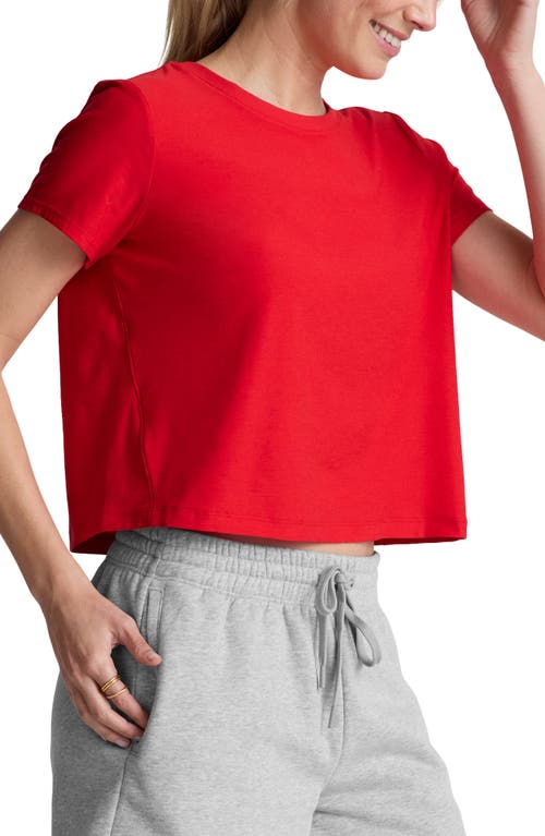 BEYOND YOGA BEYOND YOGA FEATHERWEIGHT SUPREME CROP T-SHIRT