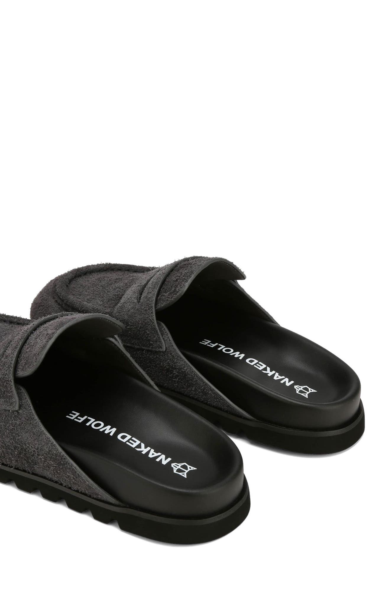 Naked Wolfe Cord Dark Grey Hairy Suede, Alternate, color, Dark Grey