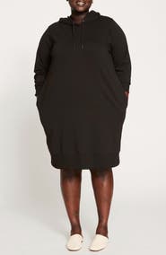 Universal Standard Bree Long Sleeve Hooded Sweatshirt Dress