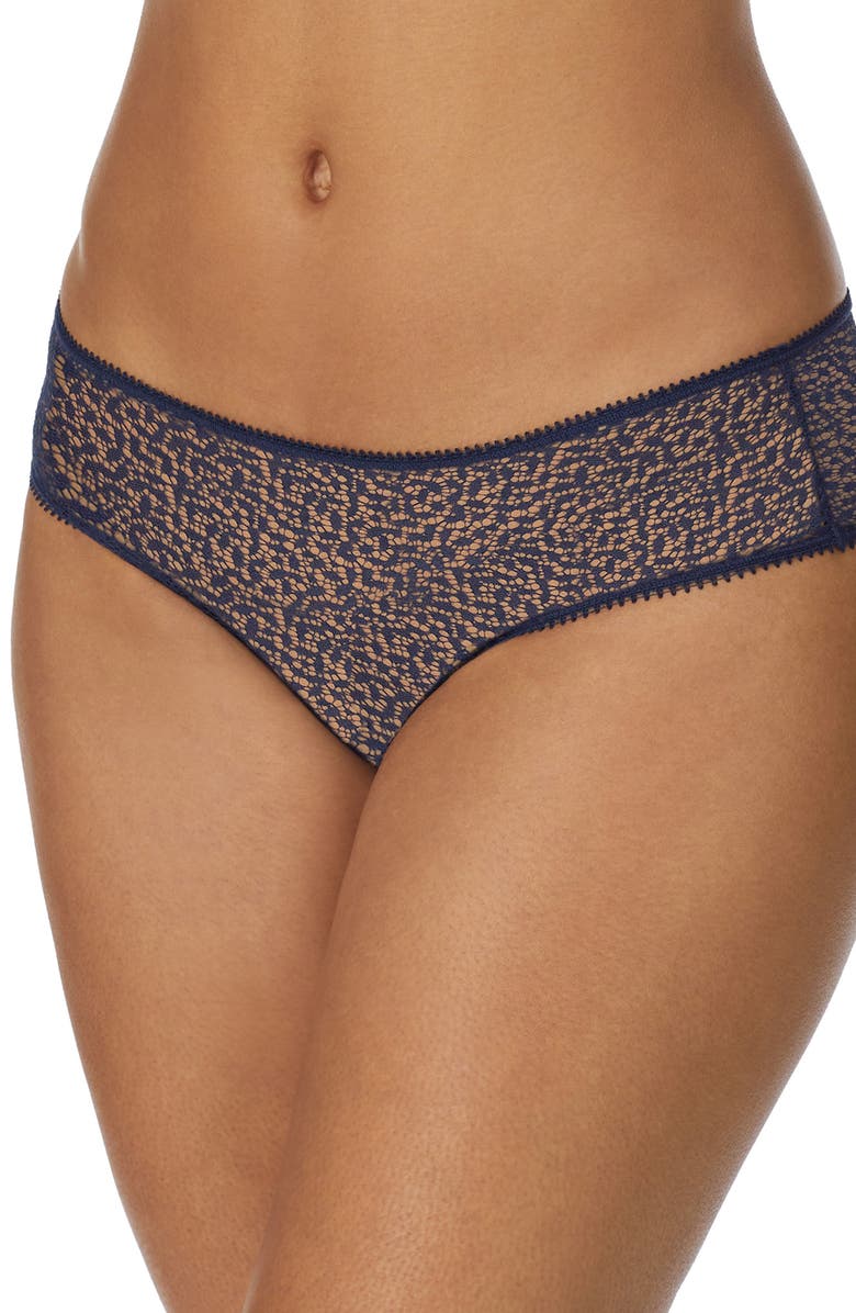 DKNY Modern Lace Hipster Panties, Main, color, Naval Academy