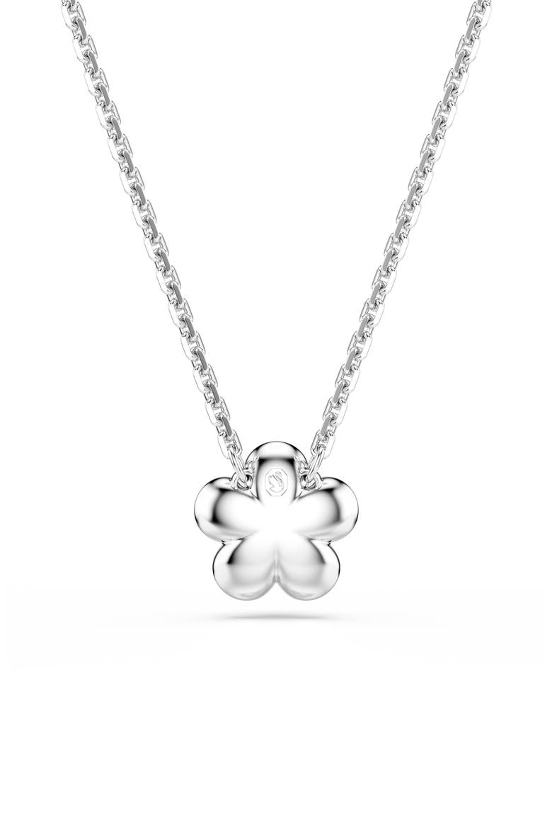 x Ariana Grande Angelic Crystal Faux Pearl Necklace, Alternate, color, SILVER/ WHITE