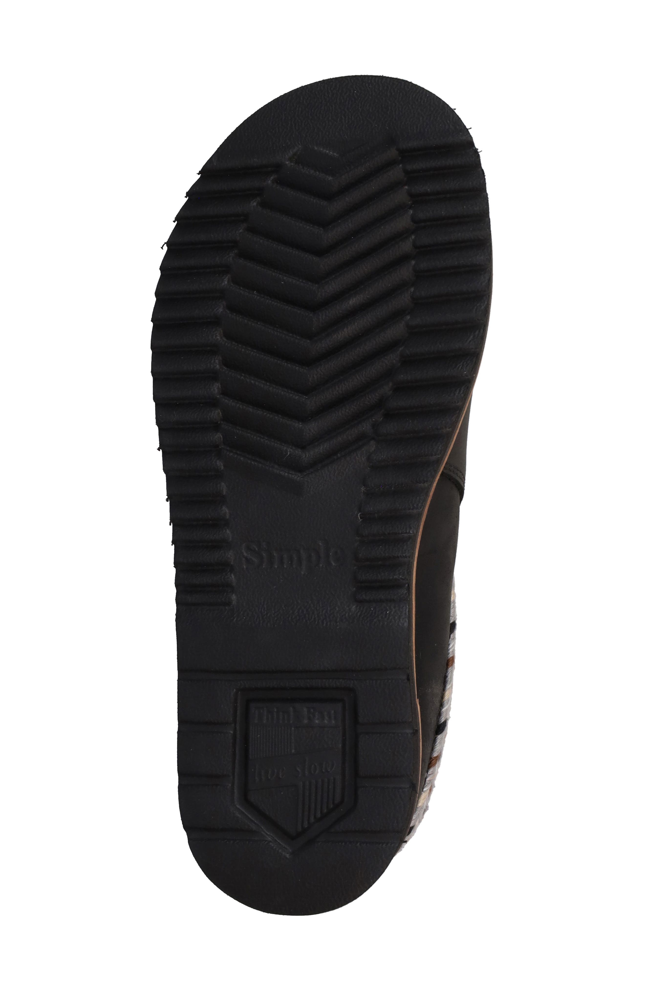 Original Leather Clog, Alternate, color, BLACK