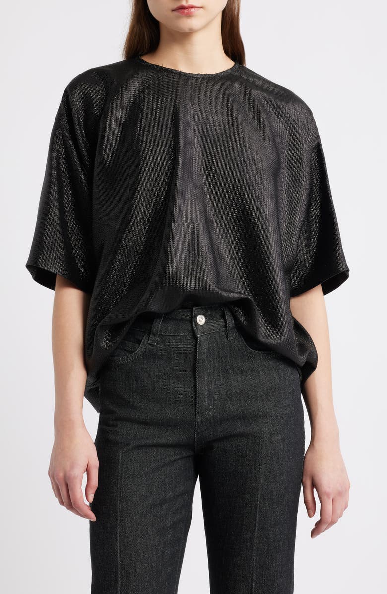 BOSS Bacres Metallic Top, Main, color, Black