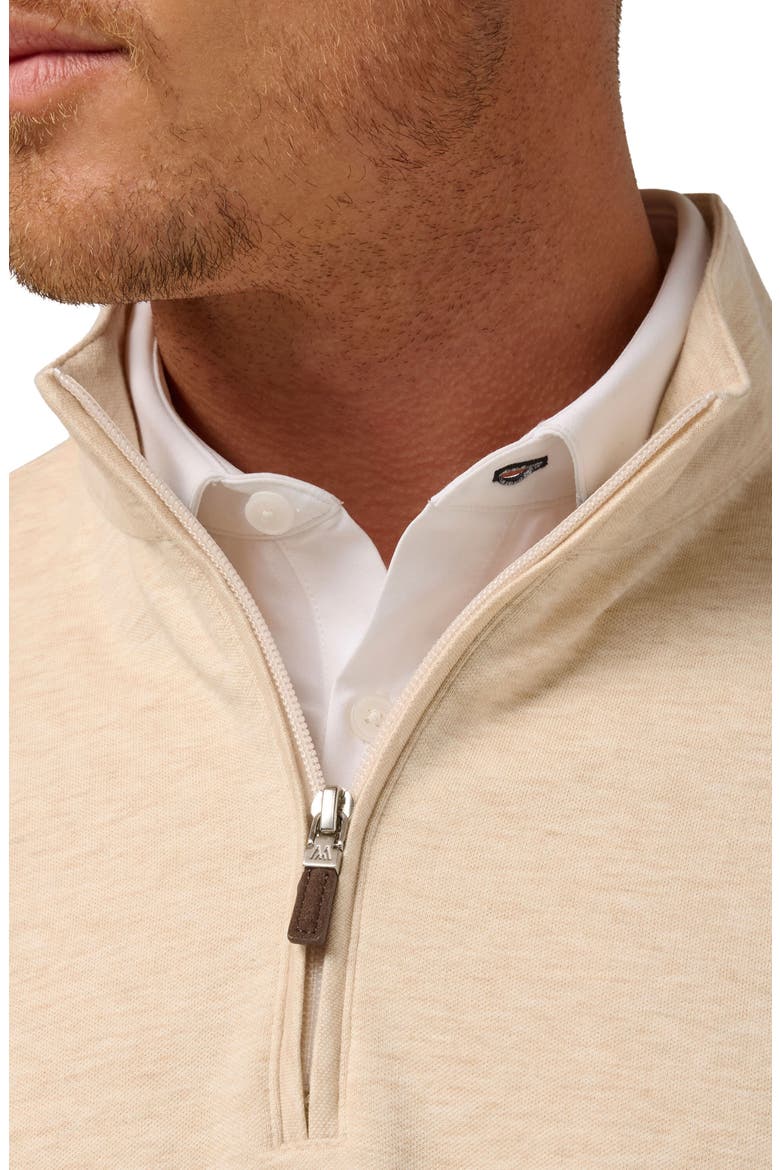 KPI Quarter Zip Pullover, Alternate, color, OAT HEATHER