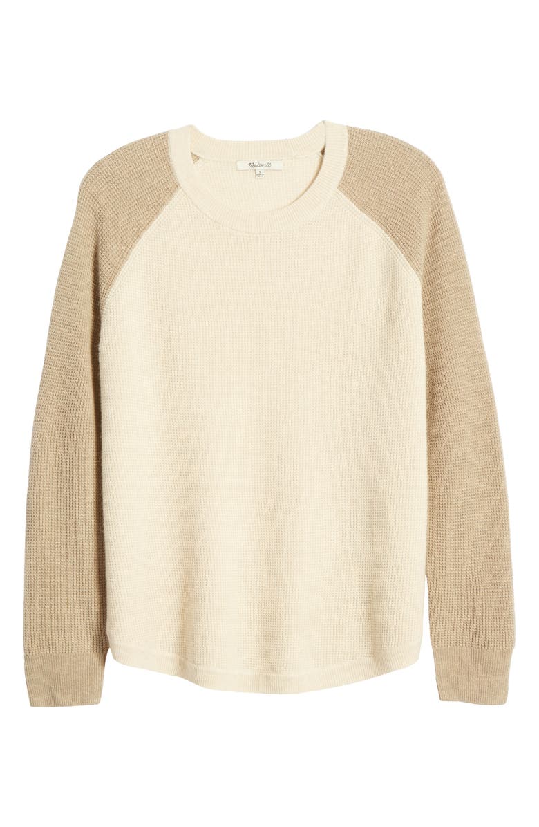Madewell Jane Waffle Stitch Sweater, Alternate, color, 