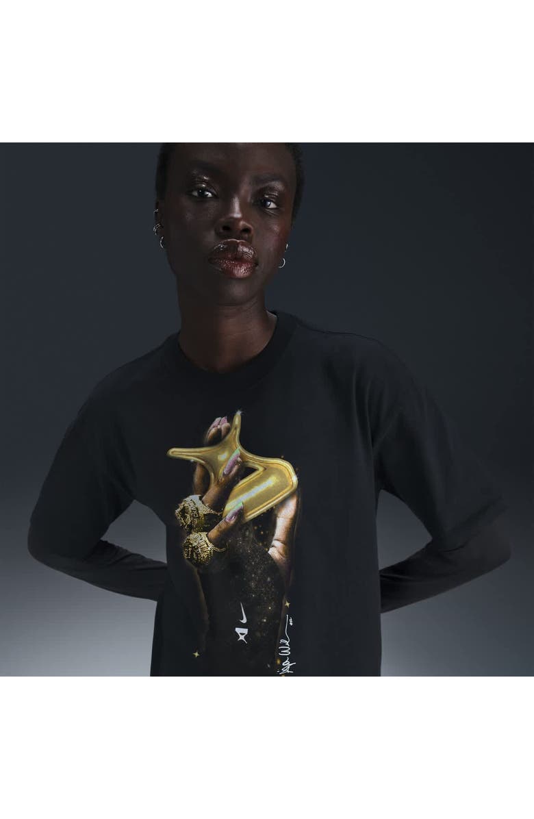 Nike Unisex Nike A'ja Wilson Black Las Vegas Aces WNBA Summit Player T-Shirt, Alternate, color, Black