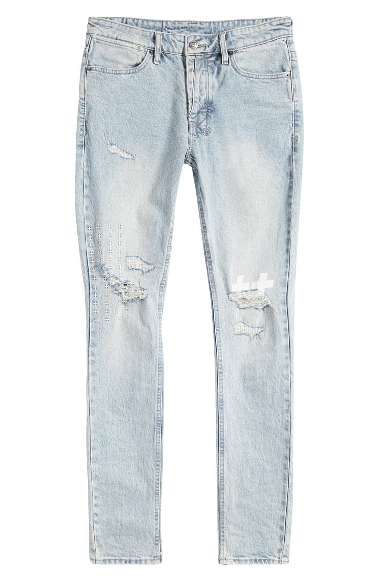 Ksubi Van Winkle Tricks Ripped Skinny Jeans, Alternate, color, 