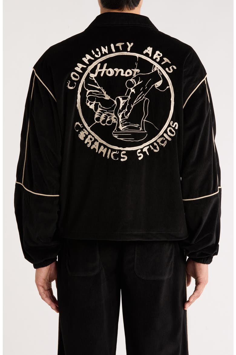 Piped Track Jacket, Alternate, color, BLACK