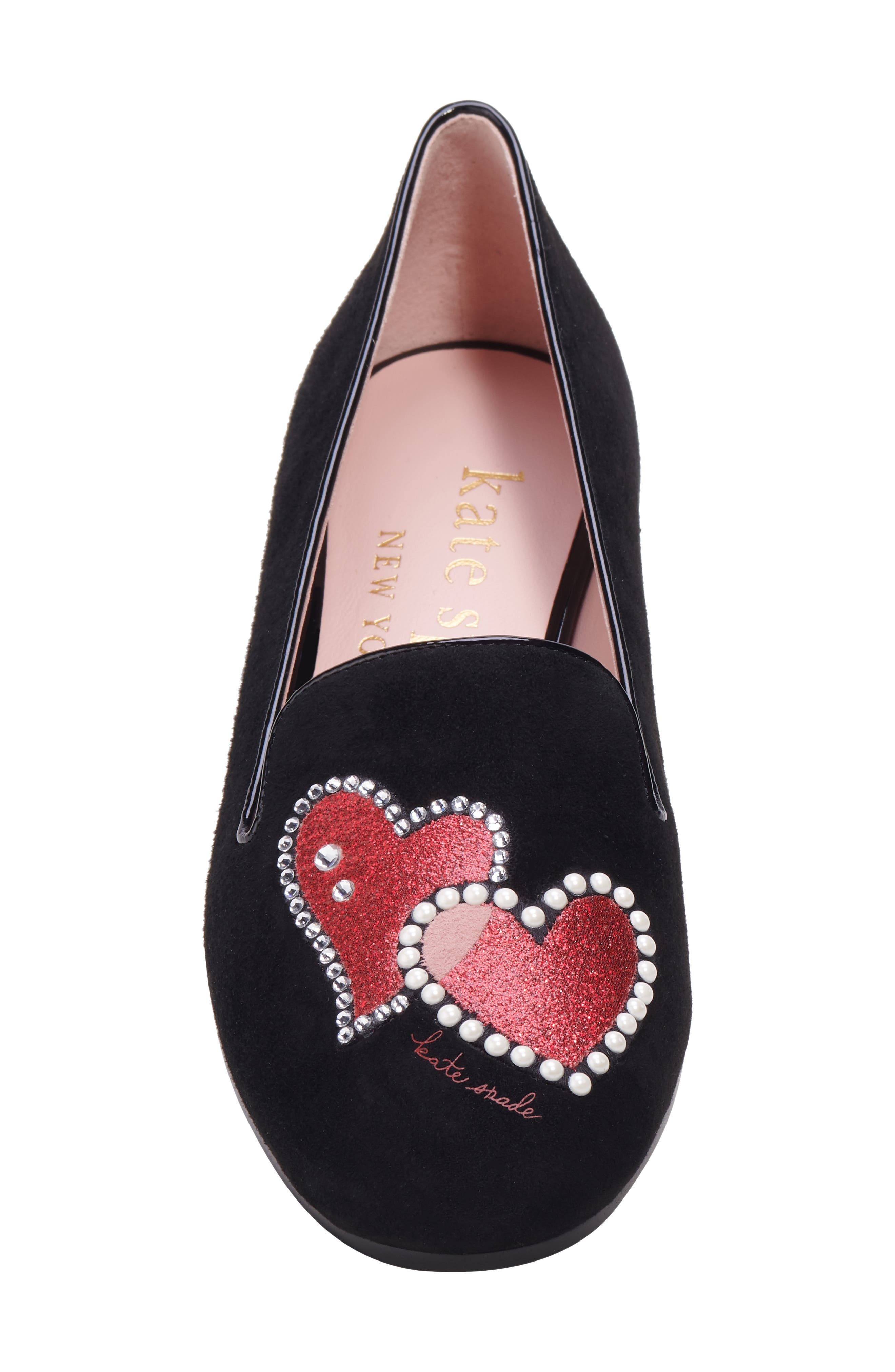 Kate Spade New York lounge hearts loafer, Alternate, color, 