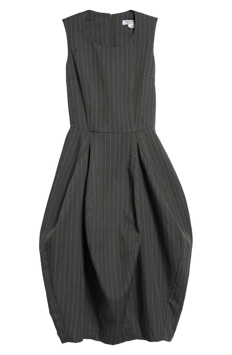 Comme des Garçons Comme des Garçons Pinstripe Sleeveless Serge Dress, Alternate, color,