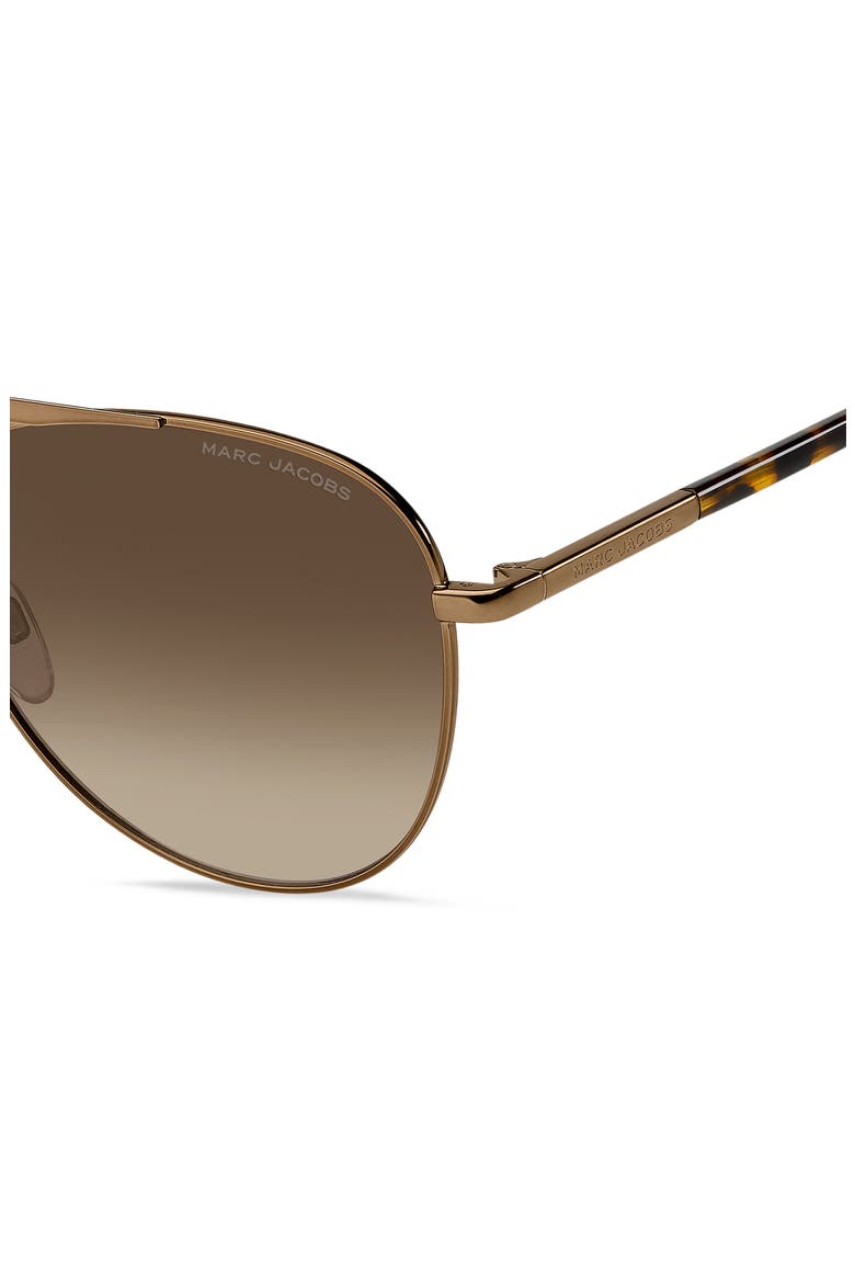 59mm Gradient Pilot Sunglasses, Alternate, color, BROWN/ BROWN SF
