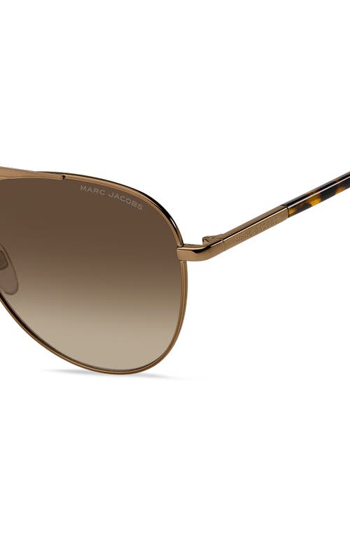 Marc Jacobs 59mm Gradient Pilot Sunglasses In Brown
