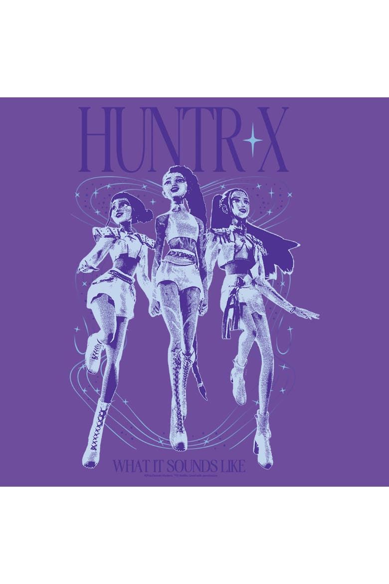 Junior's KPop Demon Hunters What It Sound Like  Graphic T-Shirt, Alternate, color, Purple