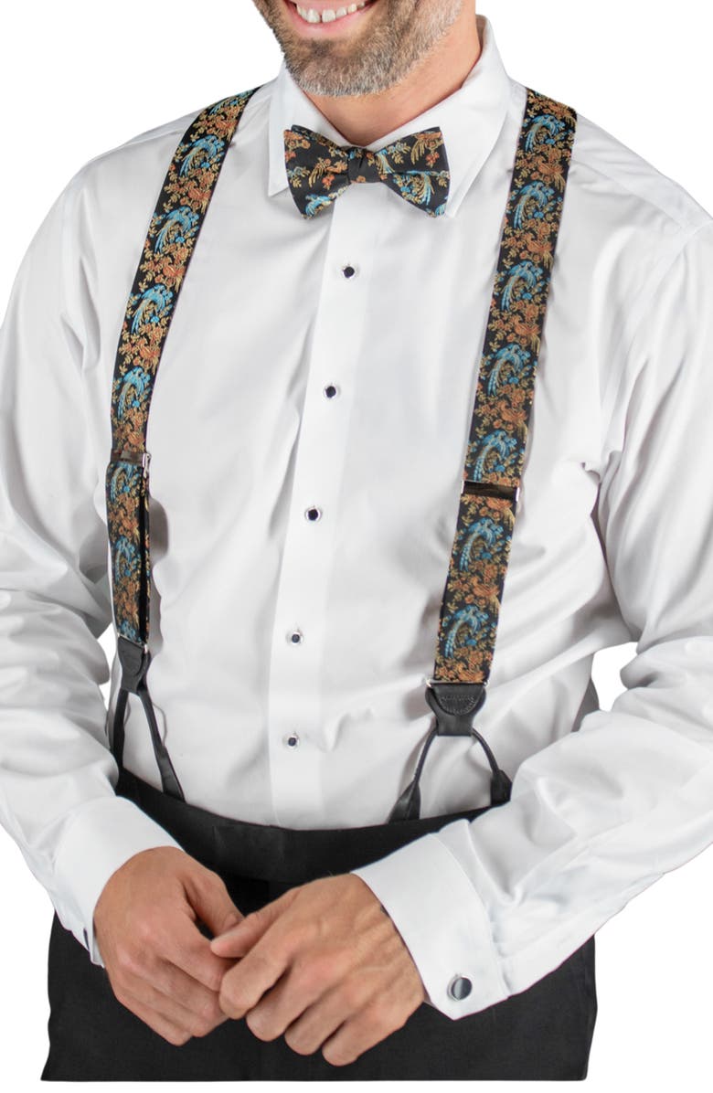 Trafalgar Birds of Prosperity Silk Bow Tie, Alternate, color, 