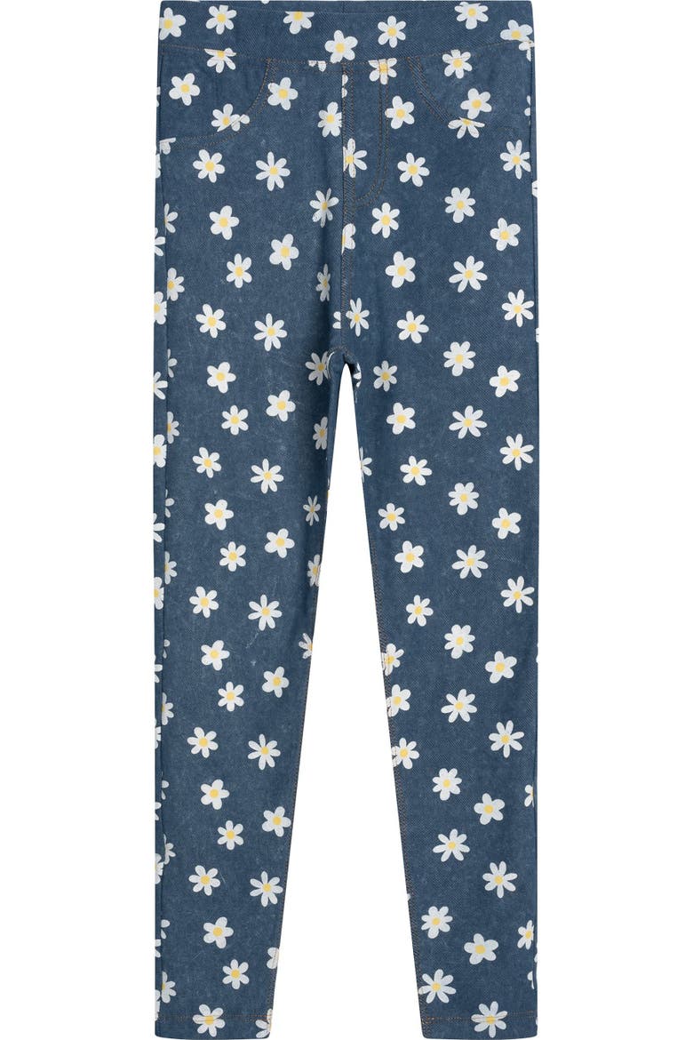 Minnie Mouse Ruffle T-Shirt and Denim Jeggings Set, Alternate, color, Minnie Mouse Pink Blue