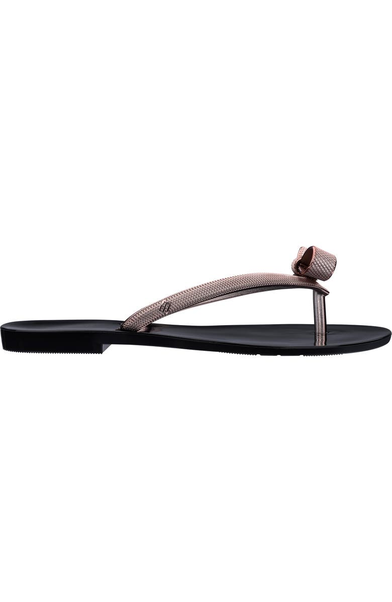 Melissa Harmonic Chrome Bow Flip Flop, Alternate, color,