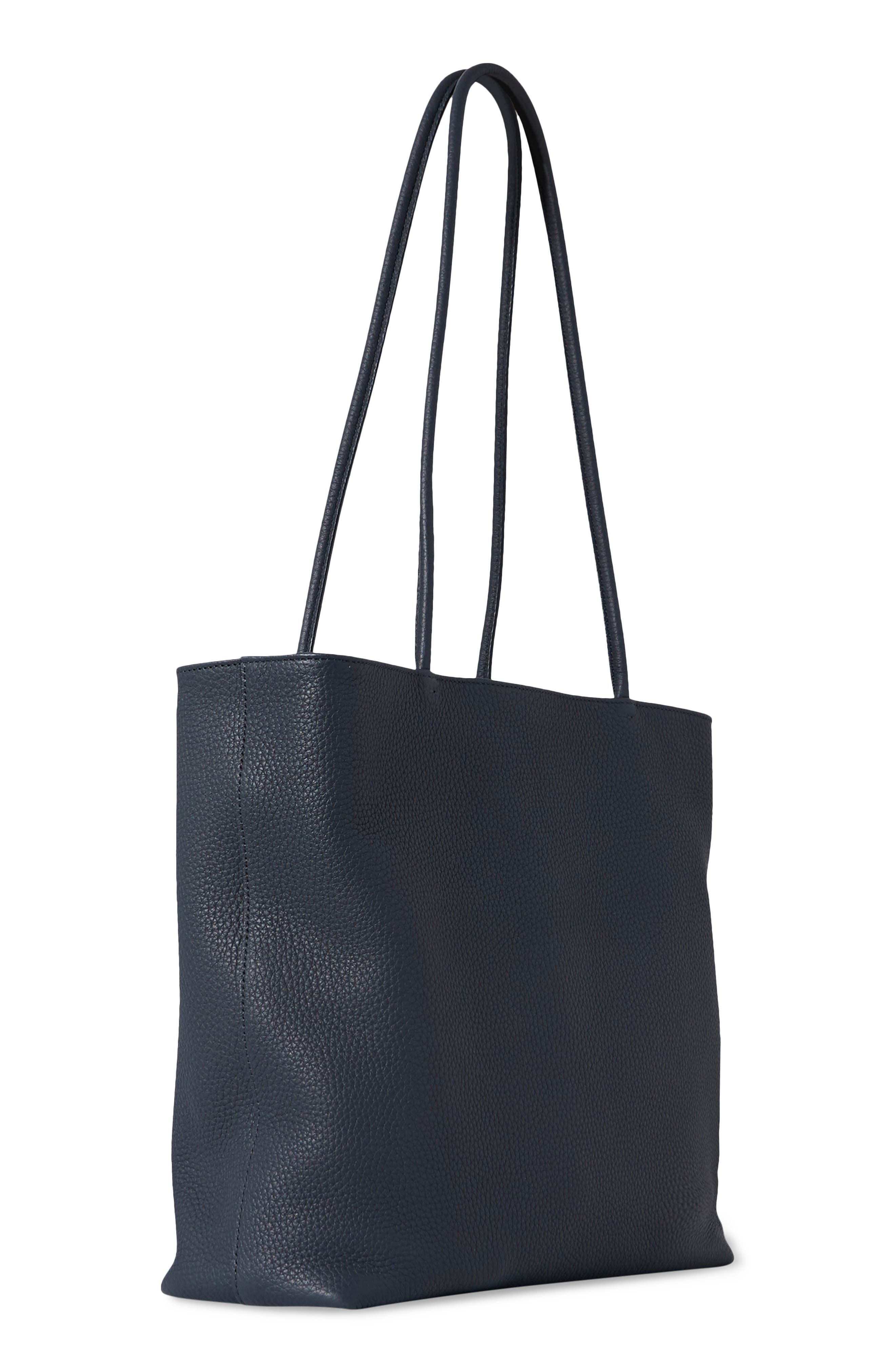 The Row Medium Leather Shopper Tote, Alternate, color, 