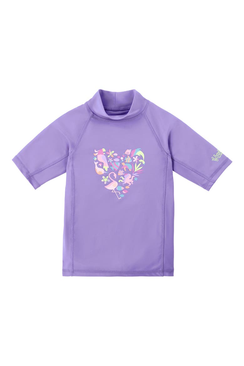 Short Sleeve Sunny Swim Shirt, Main, color, Sweetheart Friends