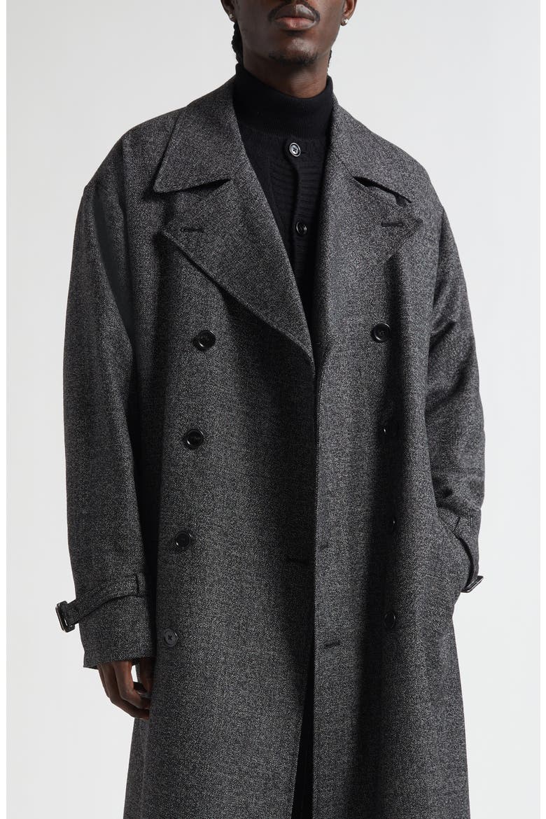 Virgin Wool Blend Trench Coat, Main, color, S8031 FANTASIA NON STAMPA