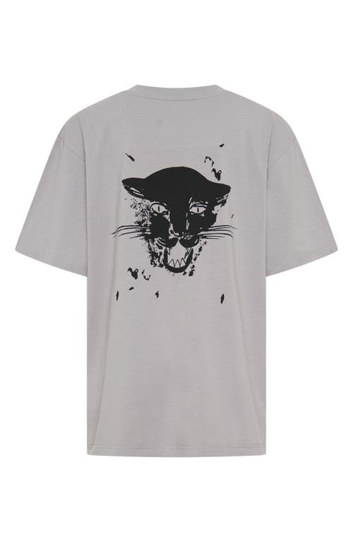 Tiny Tribe Kids' Good Vibe Graphic T-shirt In Grey