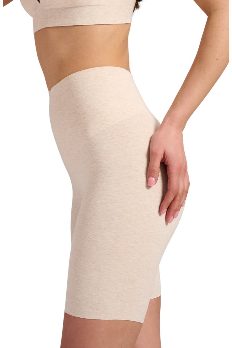 Organic Cotton No-Show Shaping Short, Alternate, color, Oatmeal