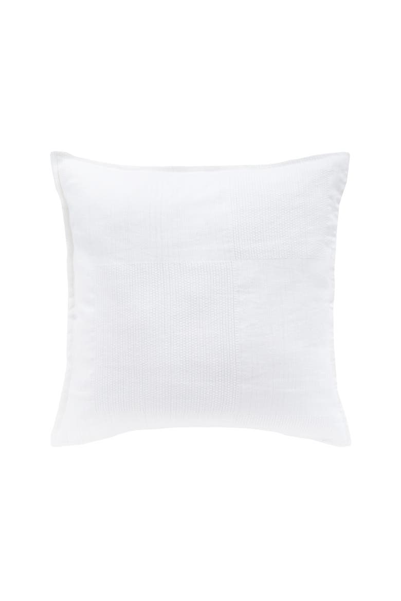 Beacon White Cotton Euro Pillow Sham, Main, color, White