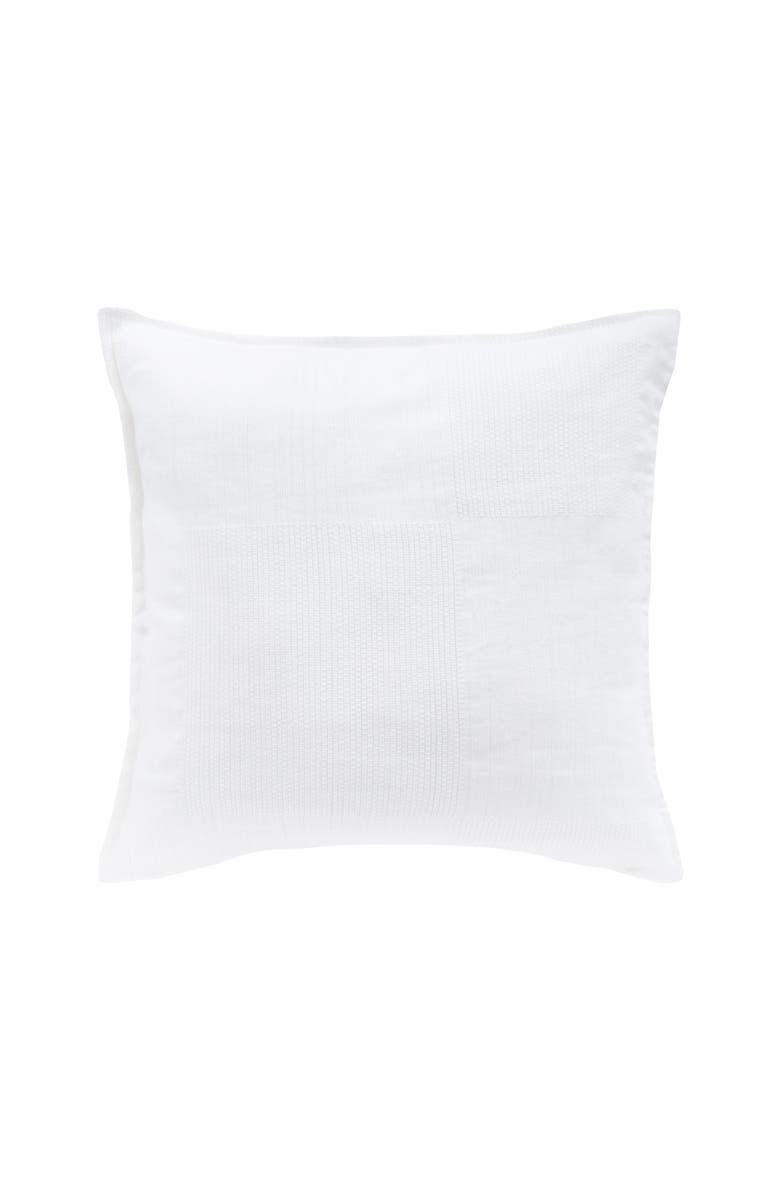 ELISABETH YORK Beacon White Cotton Euro Pillow Sham, Main, color, White