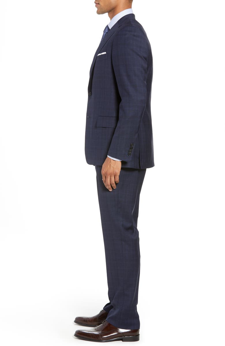 Hickey Freeman Classic Fit Plaid Wool Suit, Alternate, color,