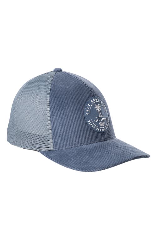 Black Clover Good Vibes 1 Corduroy Baseball Cap In Blue