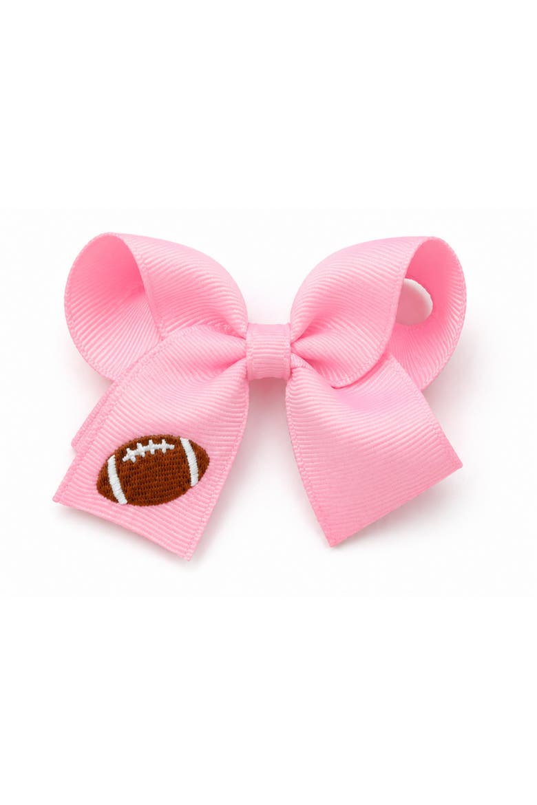 Football Hair Bow, Main, color, Pink