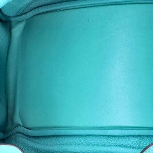 Pre-owned Hermes  Hermes Lindy Bag Clemence 34 In Blue