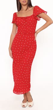 Petal & Pup Sherrie Polka Dot Midi Dress
