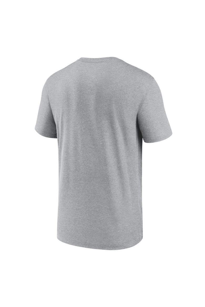 Men's Nike Heather Gray Las Vegas Raiders Primetime Legend Wordmark Performance T-Shirt, Alternate, color, Heather Gray